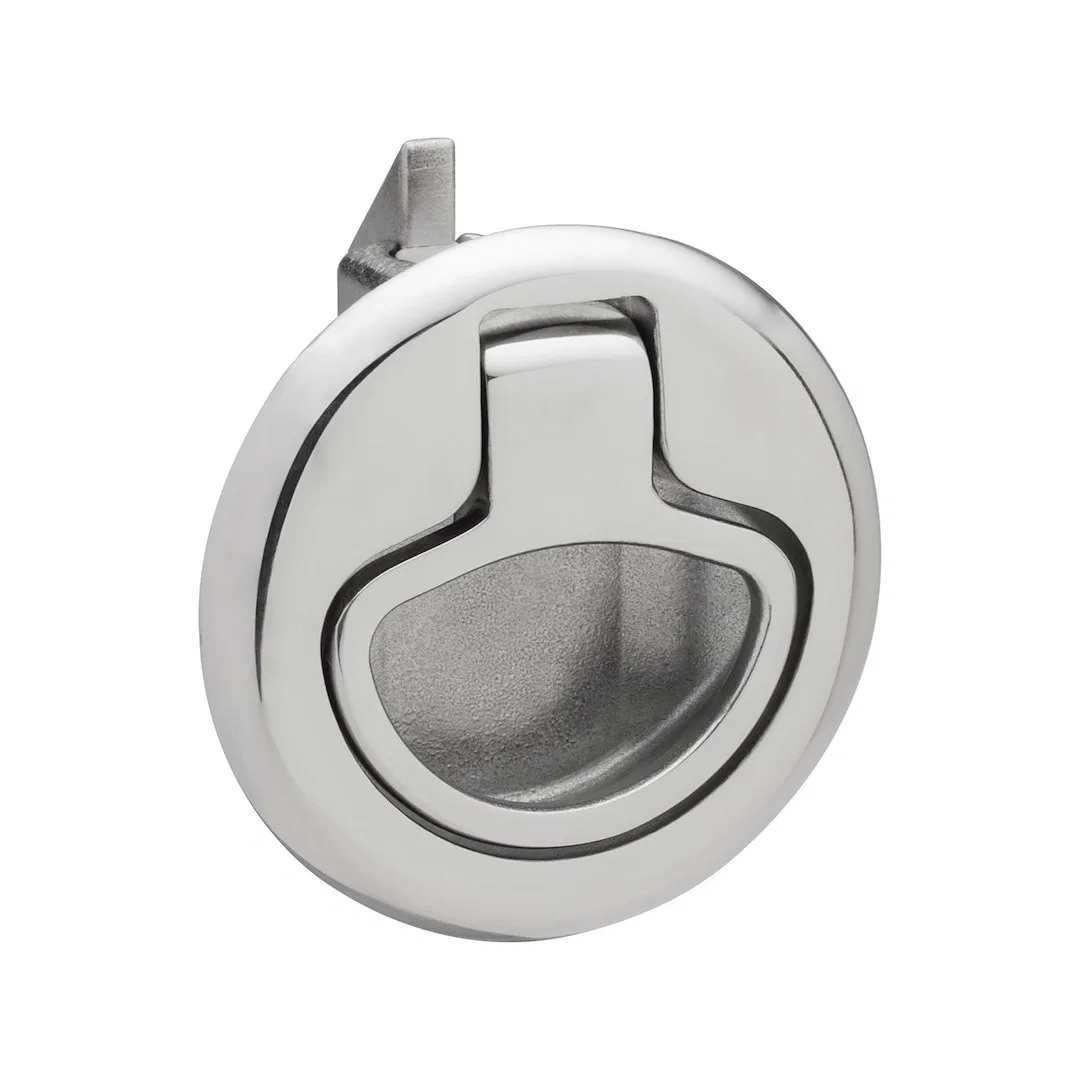 6135 – WHITECAP IND Drawer Latch, Non Locking Ring Slam Latch 316 Stainless Steel Single With Fasteners and Striker P...